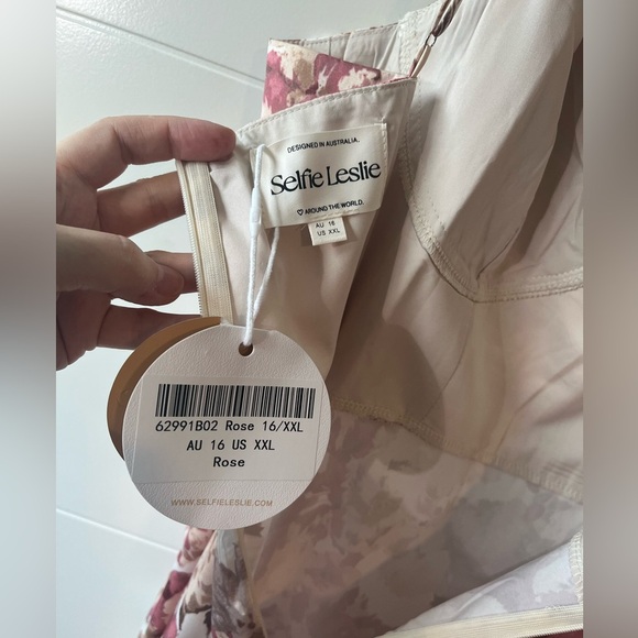 NWT Selfless Leslie Rose Midi Dress XXL/16 - Picture 9 of 17